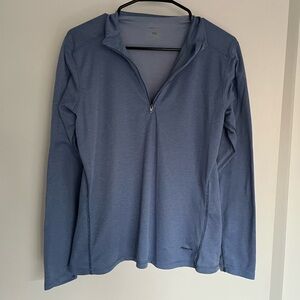 Patagonia Blue Quarter-Zip Capilene Pullover